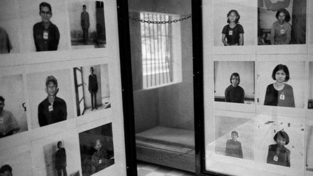 Fotos de prisioneros ejecutados por el Jemer Rojo.