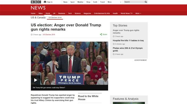 El periódico británico BBC habló de “la furia” sobre los comentarios de Trump