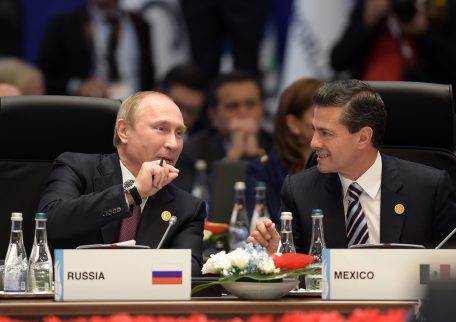 Putin, y Peña Nieto. Foto: Xinhua / Presidencia de México.