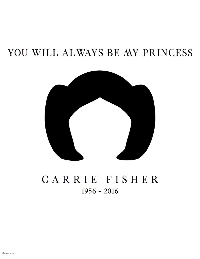 Carrie Fisher ilustraciones Princesa Leia 20