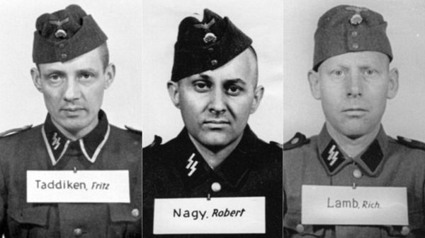 Fritz Taddiken llegó a jefe de pelotón en 1944; Robert Nagy, yugoeslavo de origen húngaro; Richard Lamb , un minero