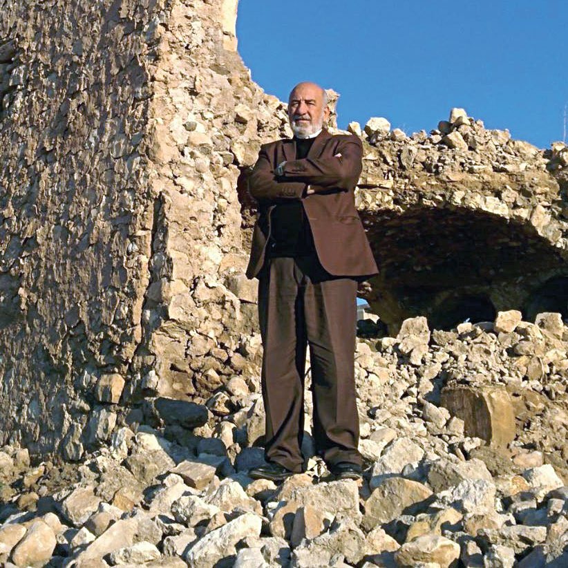 Salem Daoud at the Castle of Mir Ali in northern Iraq. Photo by John Murphy.