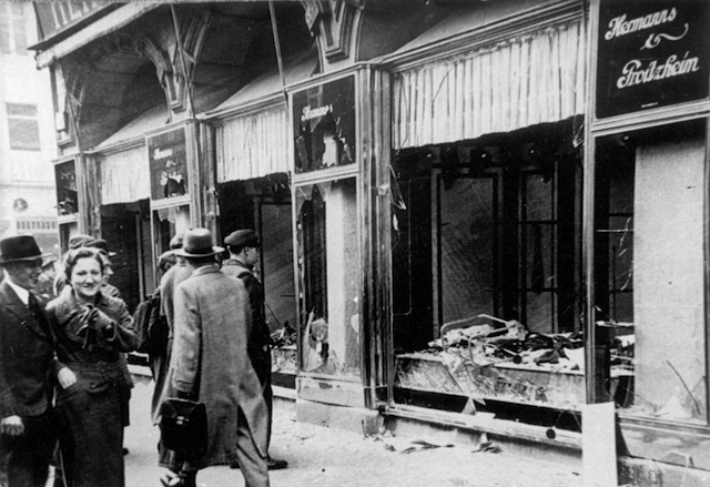 Kristallnacht damage Nazis Holocaust
