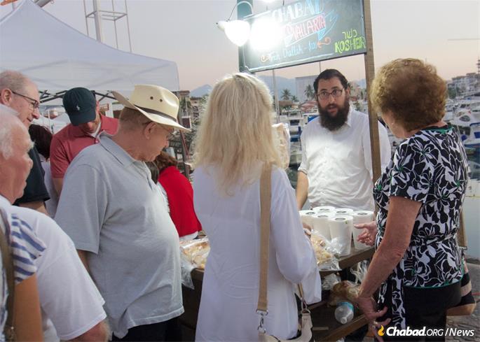 A booth at a local marina is one way of attracting both tourists and residents.