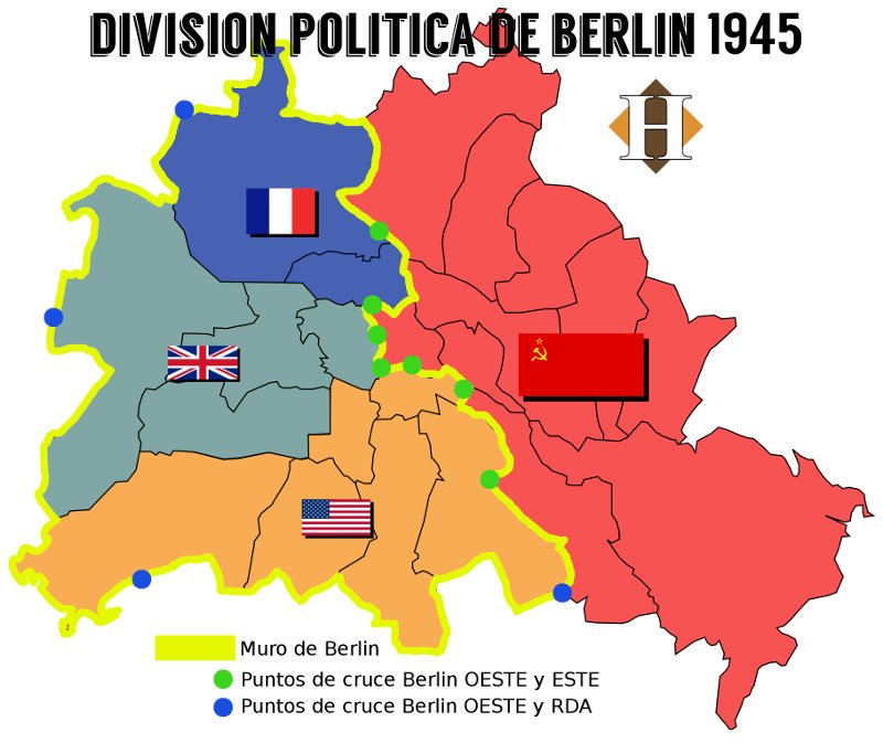 DivisiÃ³n polÃ­tica Berlin 1945