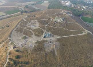 Sitio del templo cananeo. Cortesía de la Cuarta Expedición Lachish