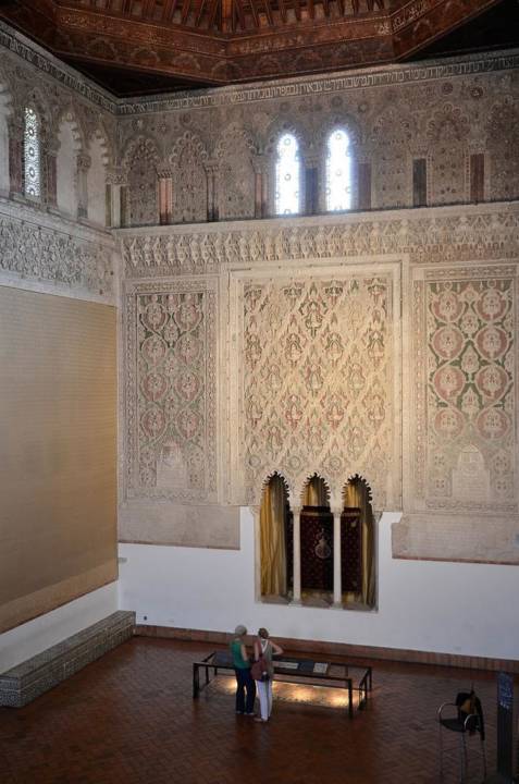 Interior de la sinagoga del Tránsito de Toledo.
