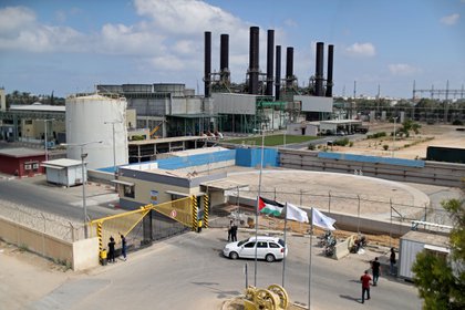 La planta de energía de Gaza tras su cierre este martes (REUTERS/Mohammed Salem)