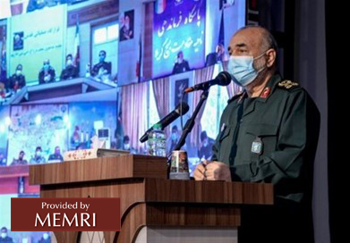 El comandante del CGRI Hossein Salami. Fuente: Tasnim, Irán, 8 de marzo, 2021