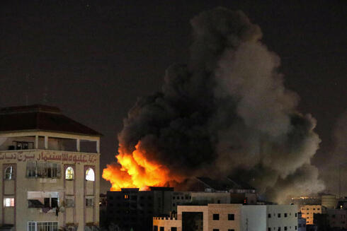 Bombardeos israelíes contra objetivos terroristas en Gaza.