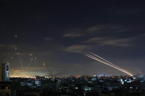 Disparos de cohetes desde Gaza durante la noche.