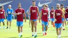 El Barça cierra la semana de entrenamientos con Coutinho con el grupo