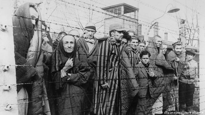 Supervivientes del campo de concentración de Auschwitz