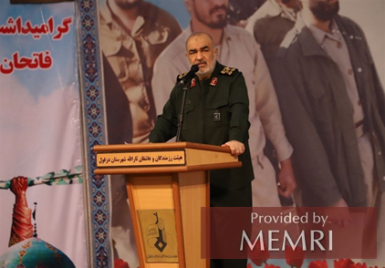 Comandante del CGRI Hossein Salami (Fuente: Tasnim, Irán, 23 de marzo, 2022)