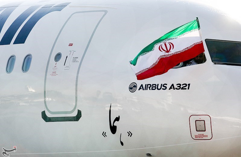 Llegada del Airbus A321 de Iran Air (EP-IFA) al Aeropuerto Internacional de Mehrabad (crédito de la foto: Mohammad Ali Marizad/Agencia de Noticias Tasnim)