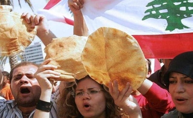 Protestas por la crisis económica en el Líbano (Imagen: Sautbeirut.com, 25 de agosto de 2021)