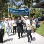 For the first time since its establishment: a Torah scroll was brought into a Chabad house