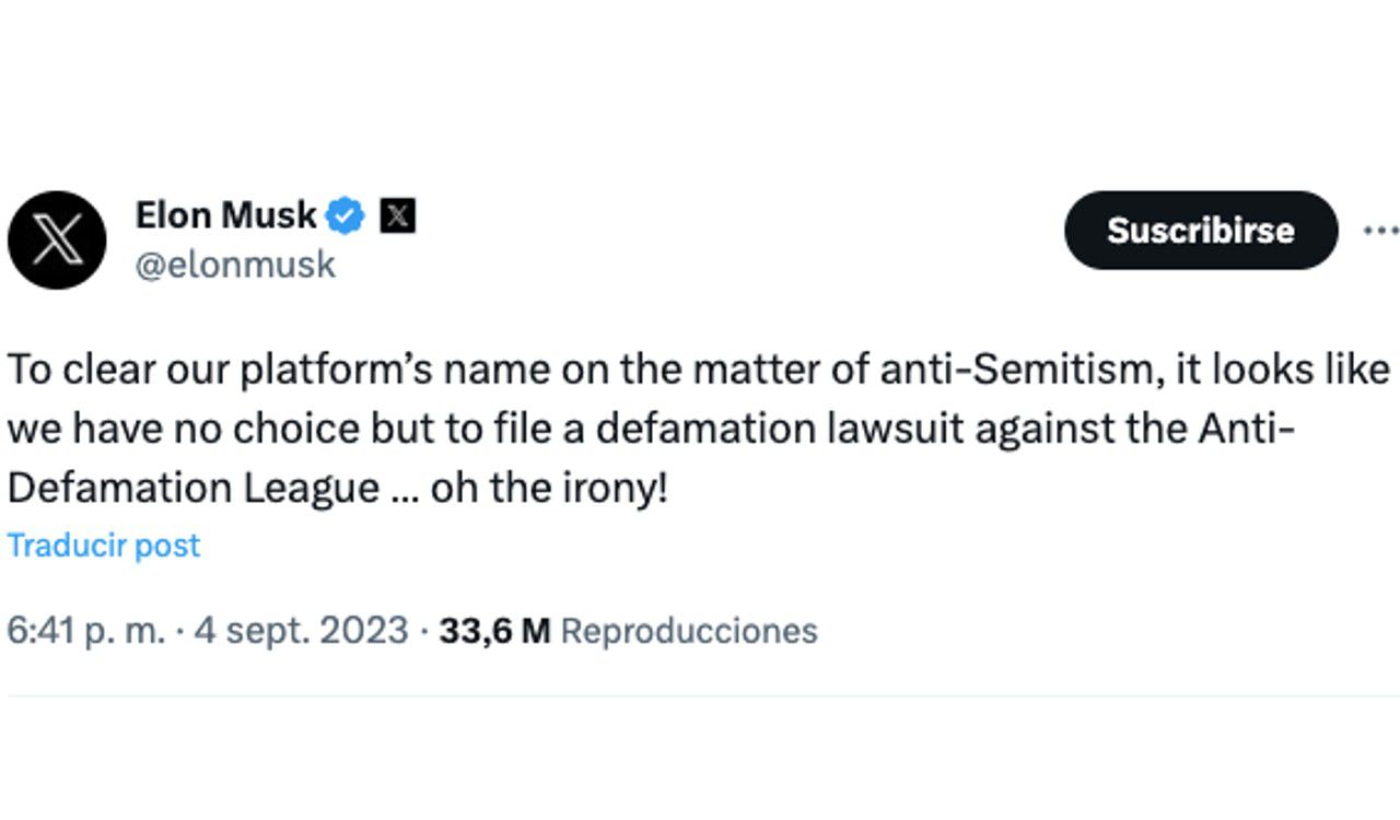 Así se despachó Elon Musk en X contra una comunidad judía