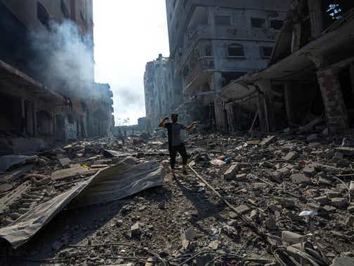 La destrucción en Gaza