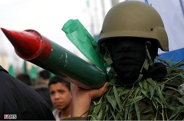 Efectivo del ala militar de Hamas durante un desfile en Gaza Foto: Hadi Mohammad / Fars Media Corporation CC BY 4.0 vía Wikimedia Commons