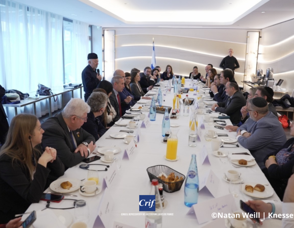 Les représentants de la communauté juive française rencontrent Amir Ohana, Président de la Knesset
